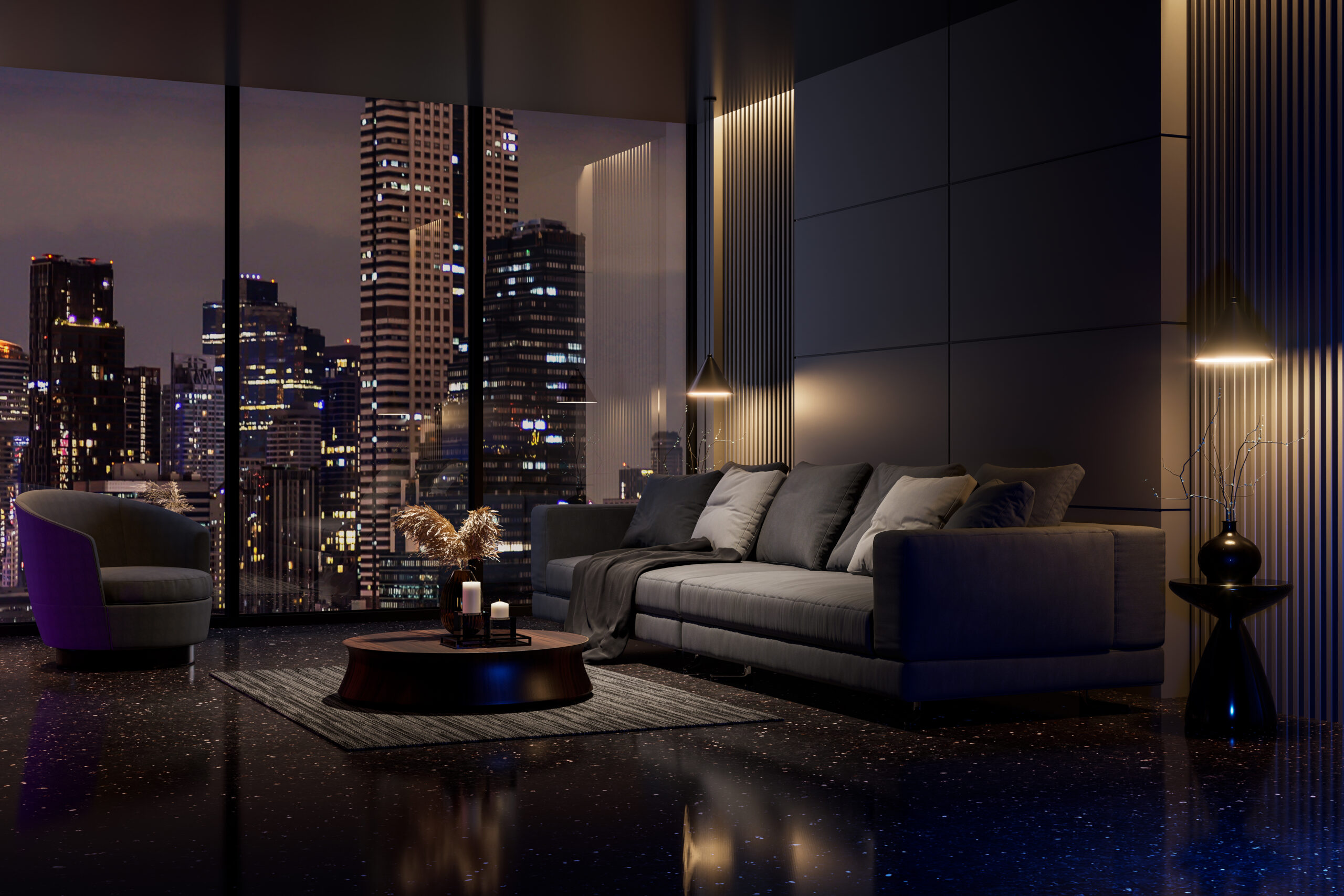 Penthouse exclusivas com vistas panorâmicas
